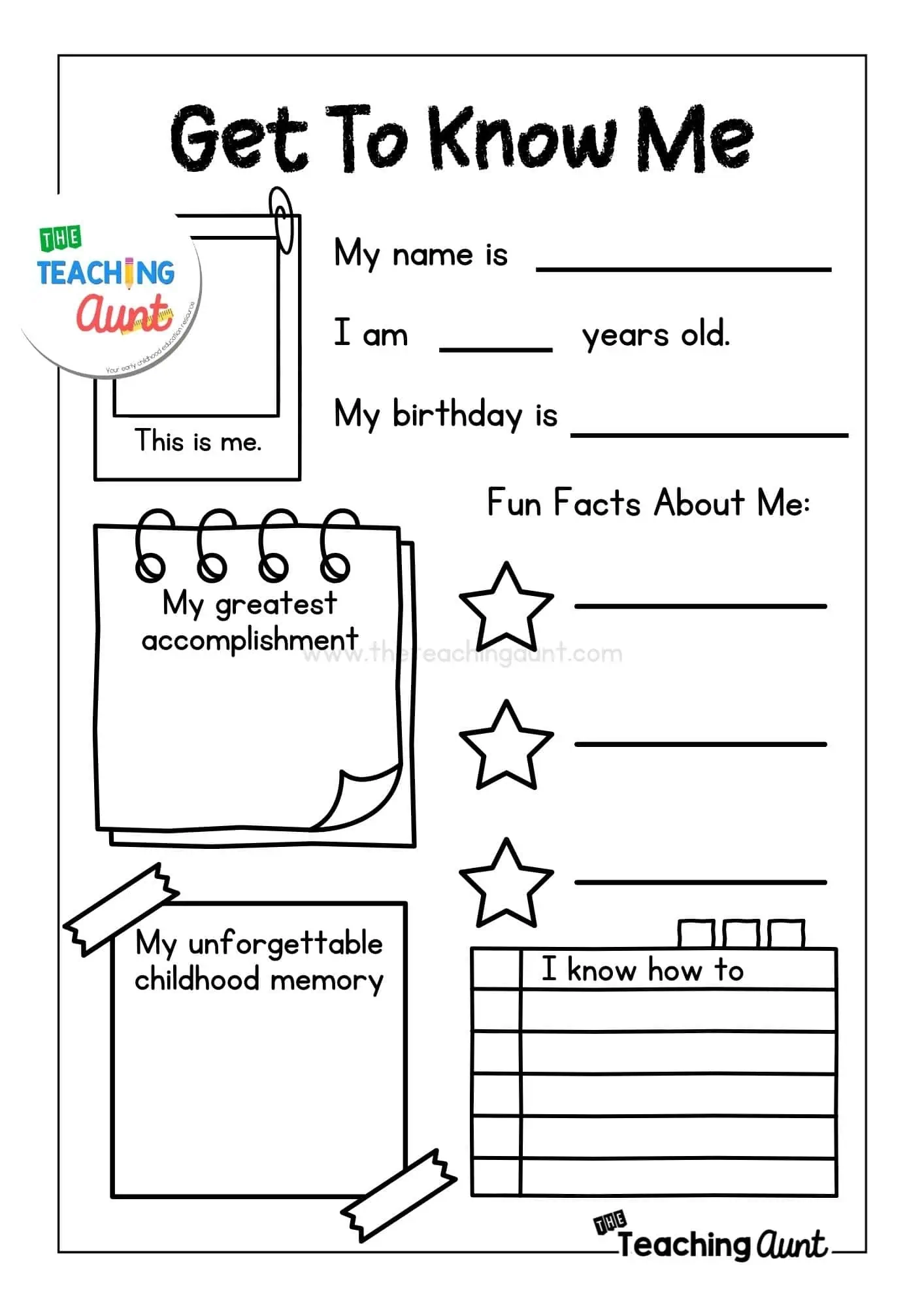 Free Teacher Worksheets Printables