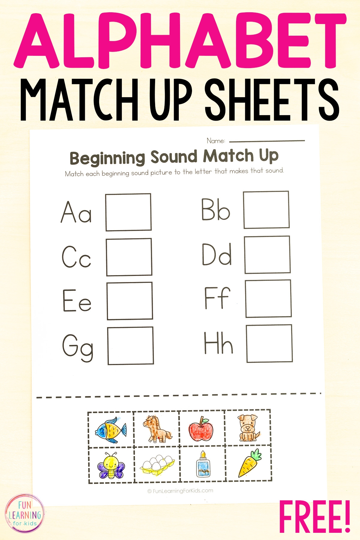 Printable Alphabet Matching Worksheets