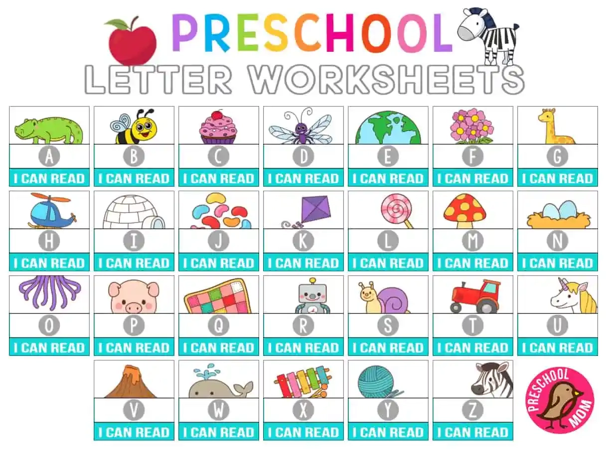 Preschool Free Printable Worksheets Alphabet