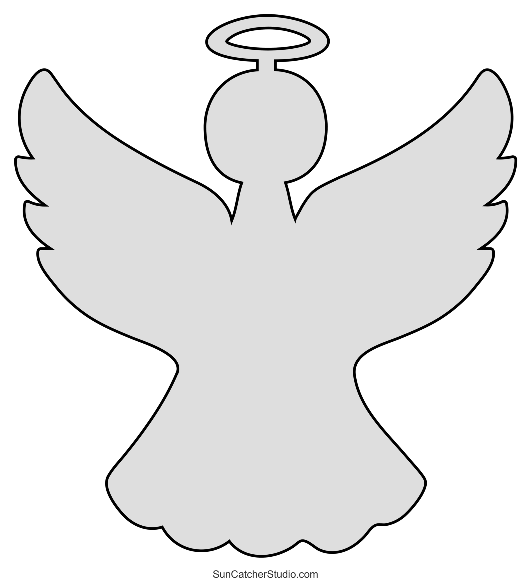 3d Angel Template Printable Free