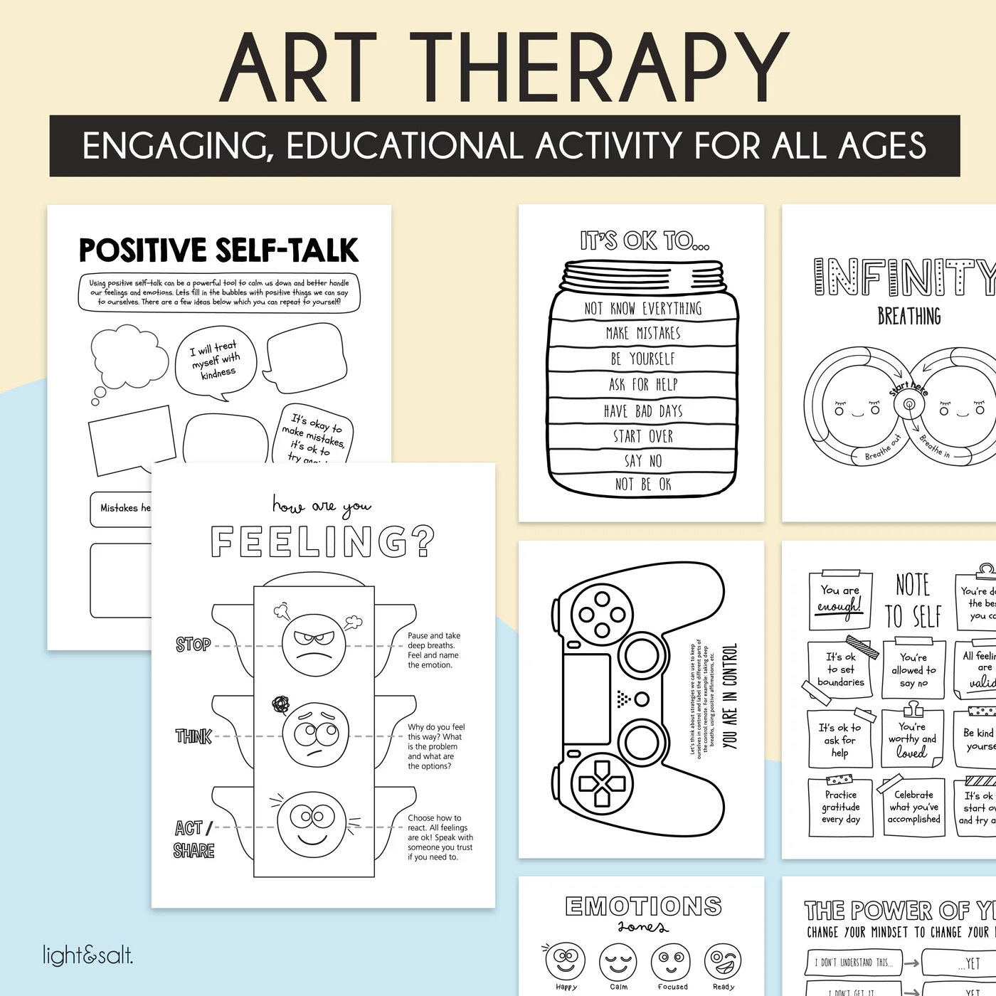 Printable Art Therapy Worksheets Adults