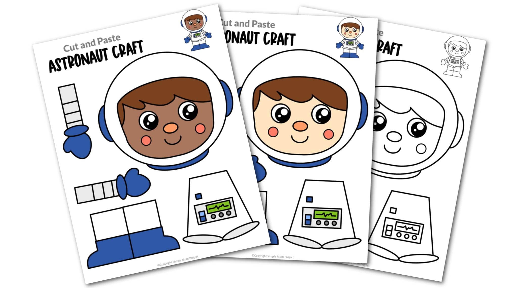 Free Printable Astronaut Template