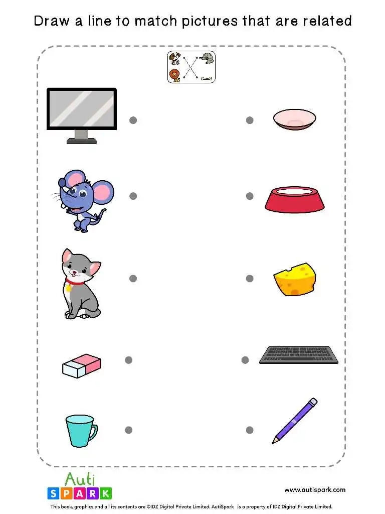Kindergarten Free Printable Autism Worksheets