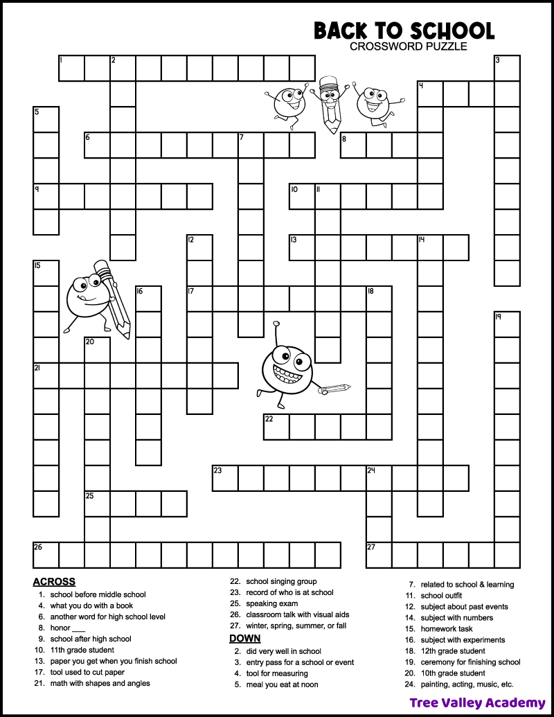 Entertainment Crossword Puzzles Printable