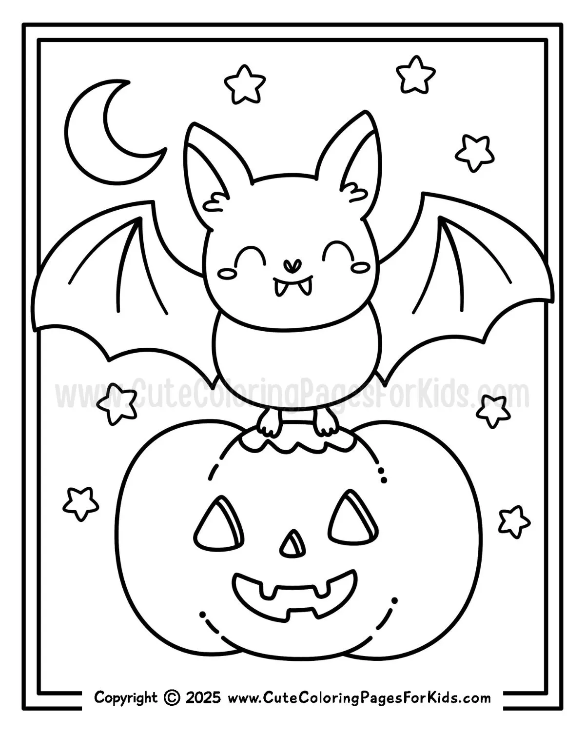 Bat Coloring Pages Free Printable PDFs Cute Coloring Pages For 