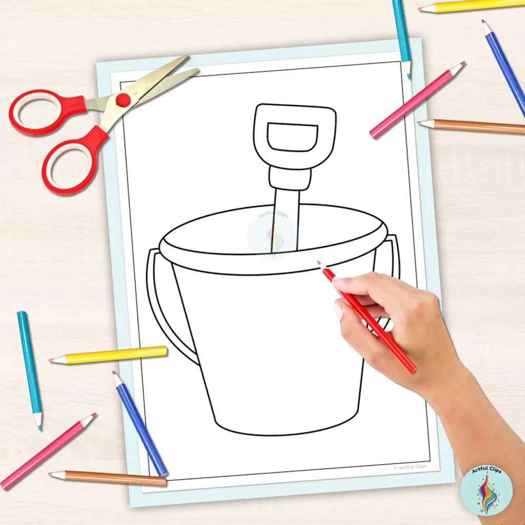 Printable Sand Bucket Template