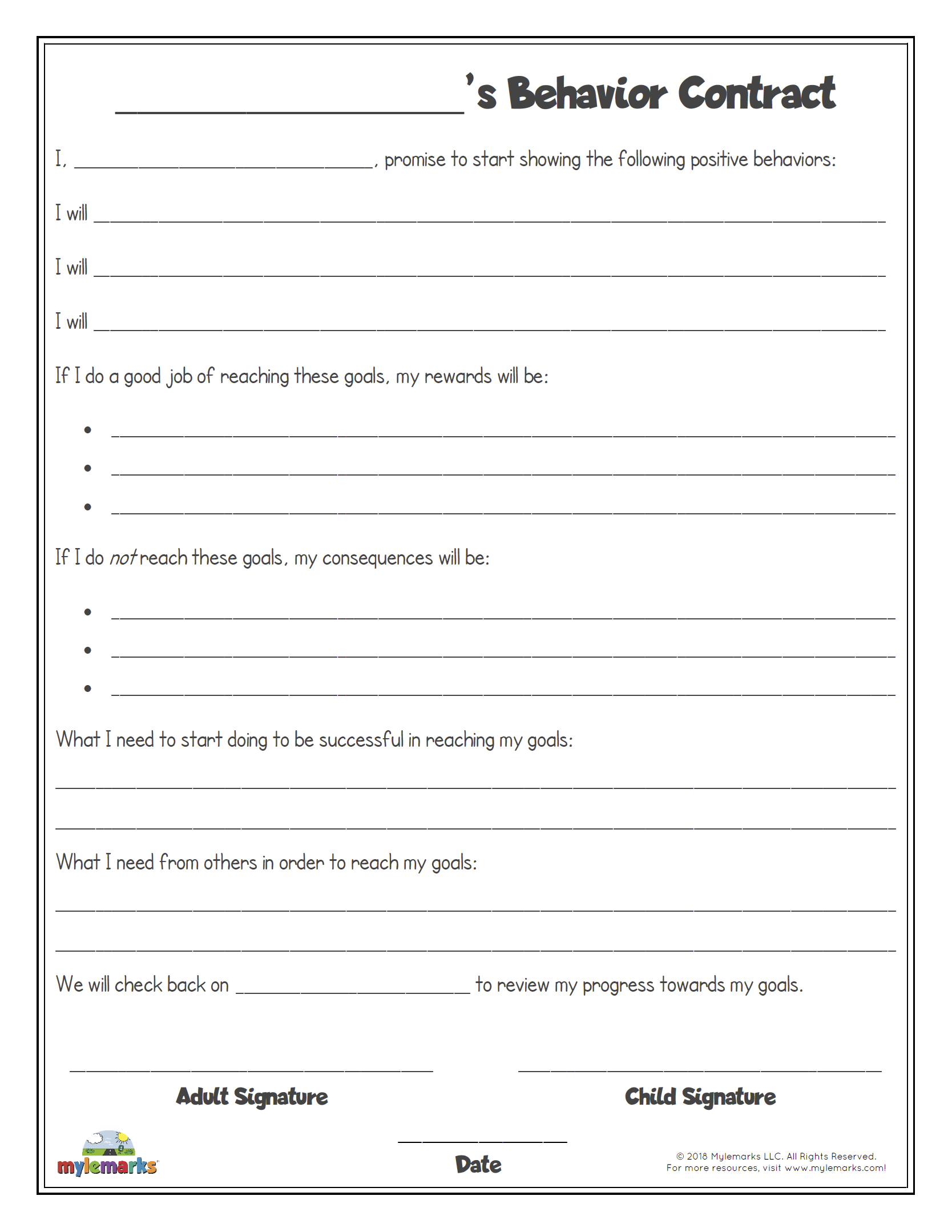 Free Behavior Worksheets Printable Worksheets