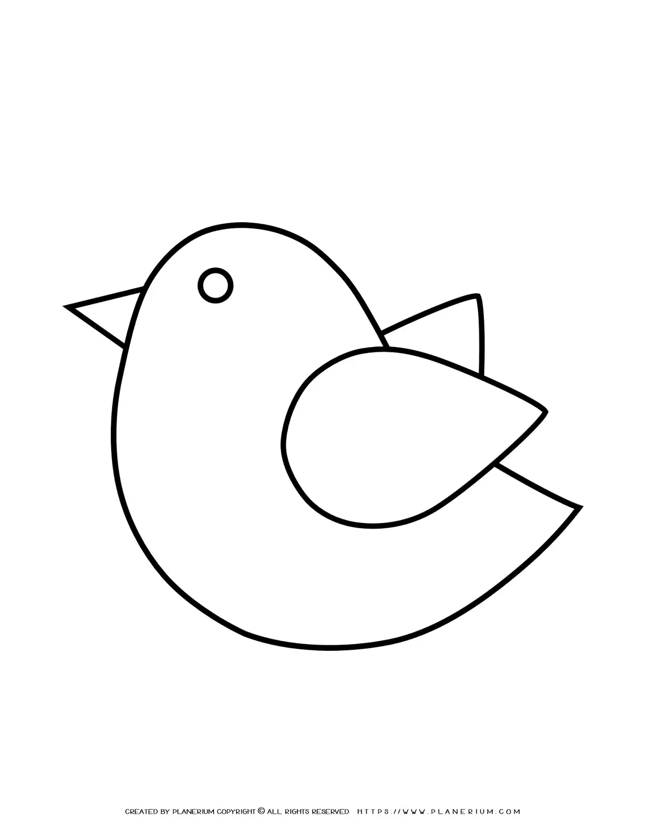 Bird FREE Printable Template Planerium Worksheets Library