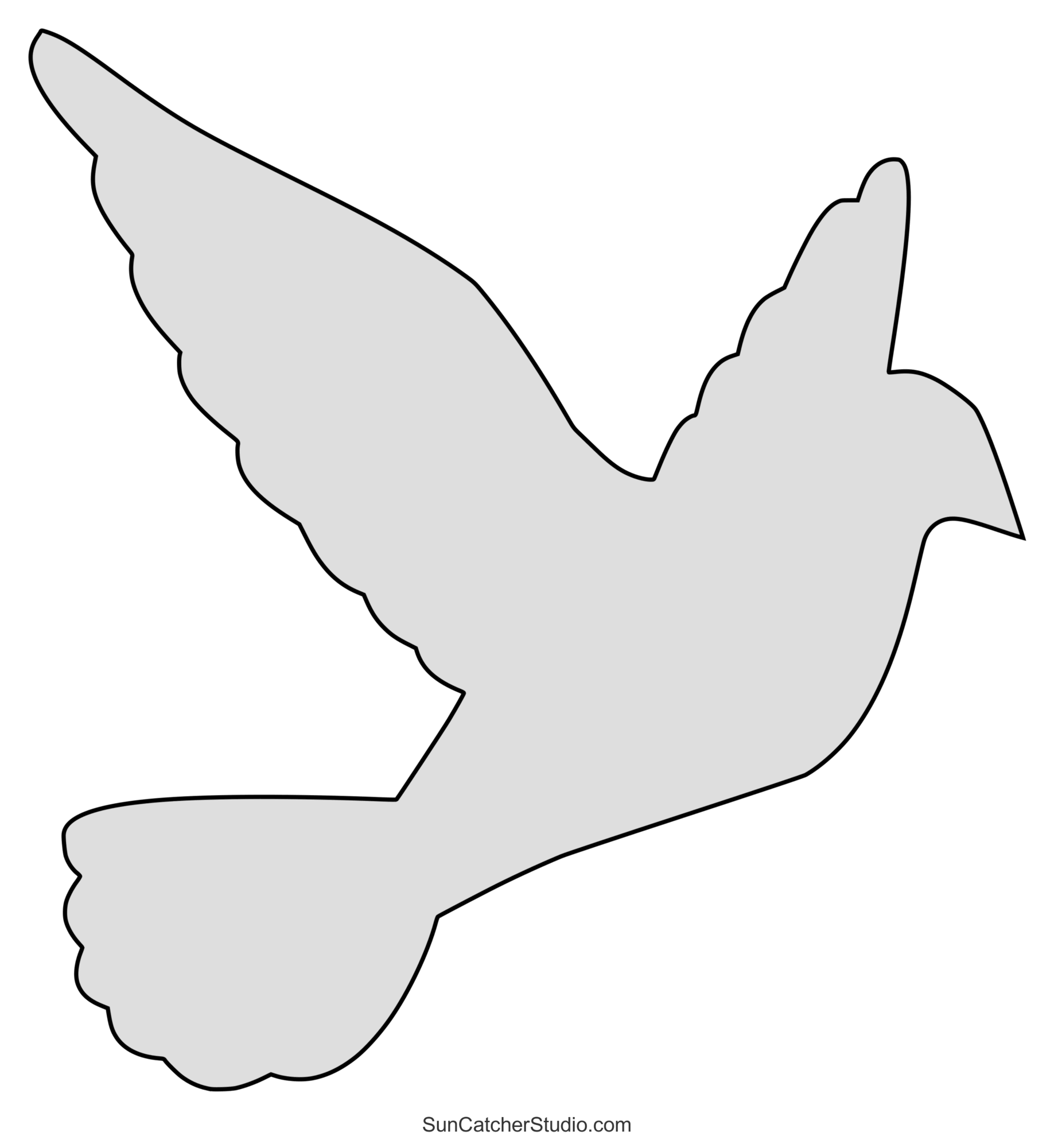 Printable Bird Template