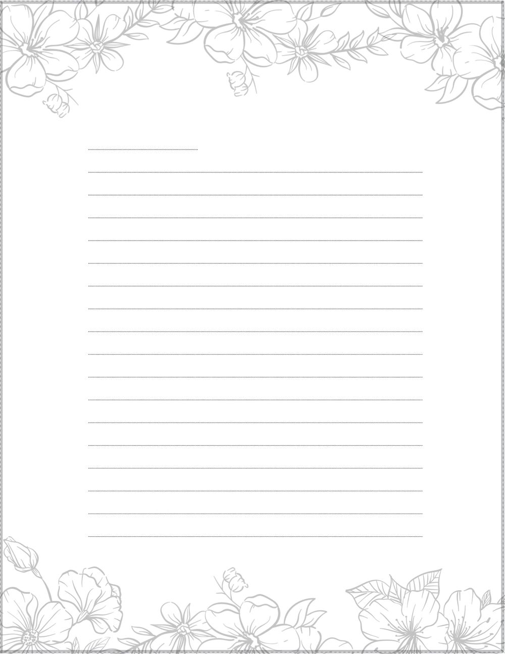 Printable Letter Writing Templates