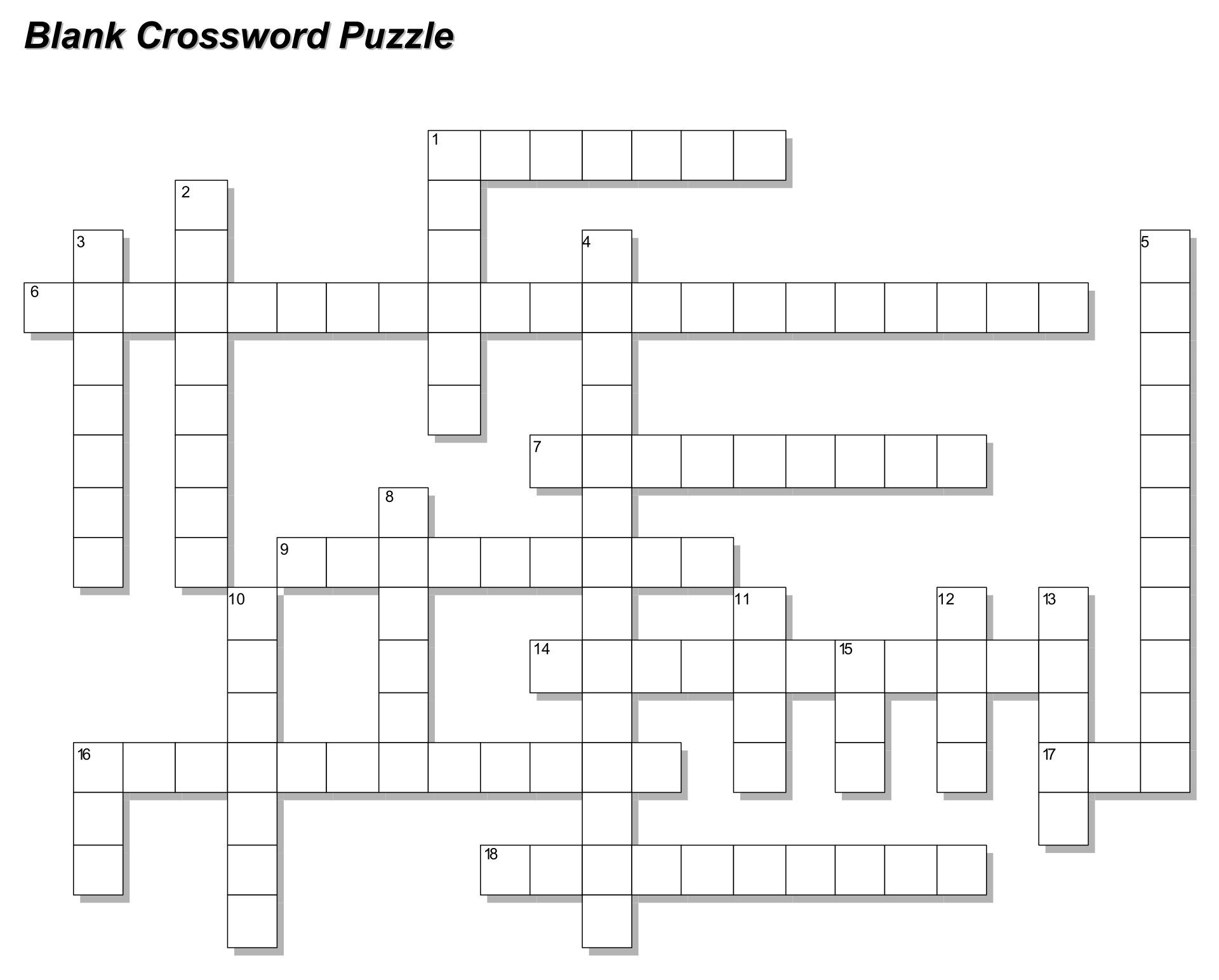 Printable Crossword Puzzle Maker