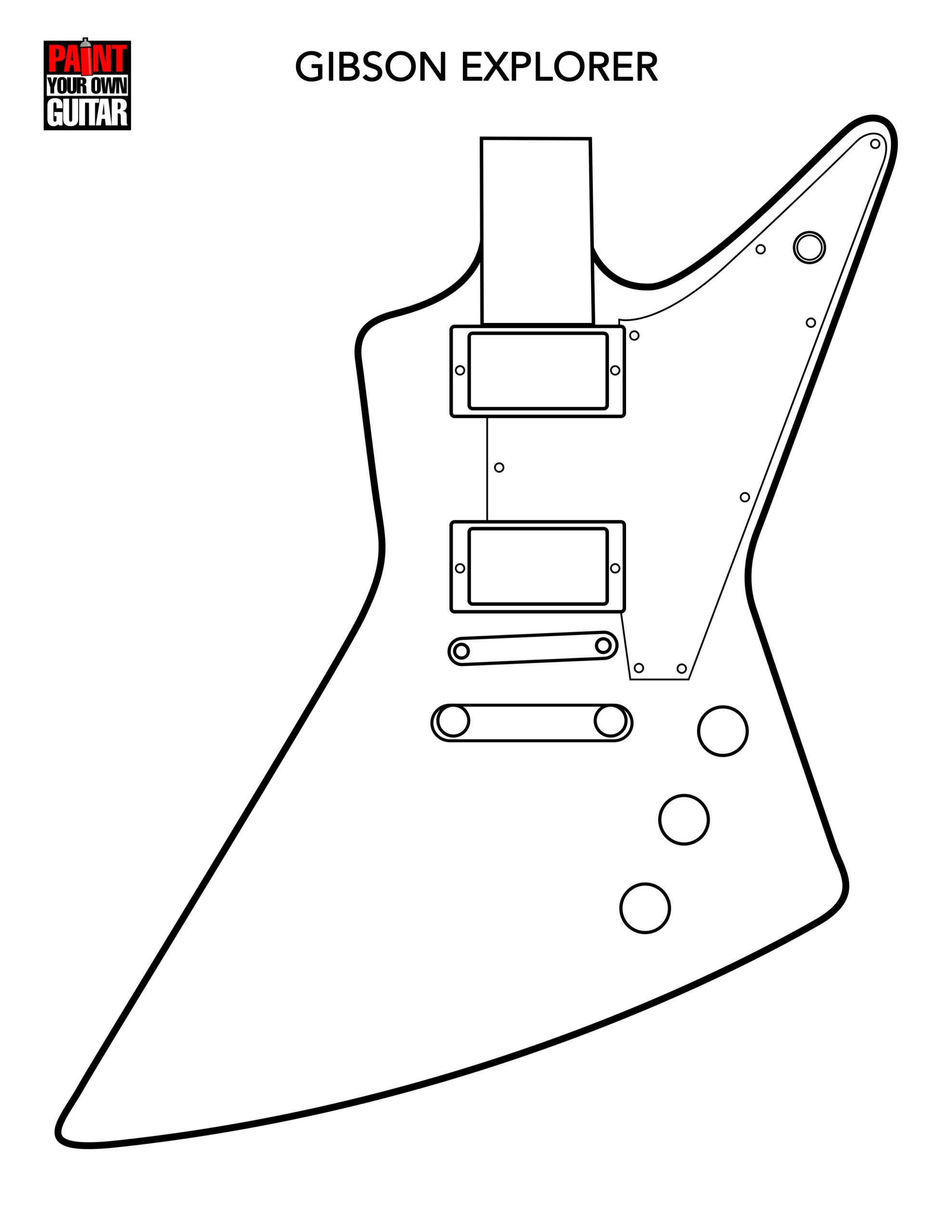 Printable Guitar Templates