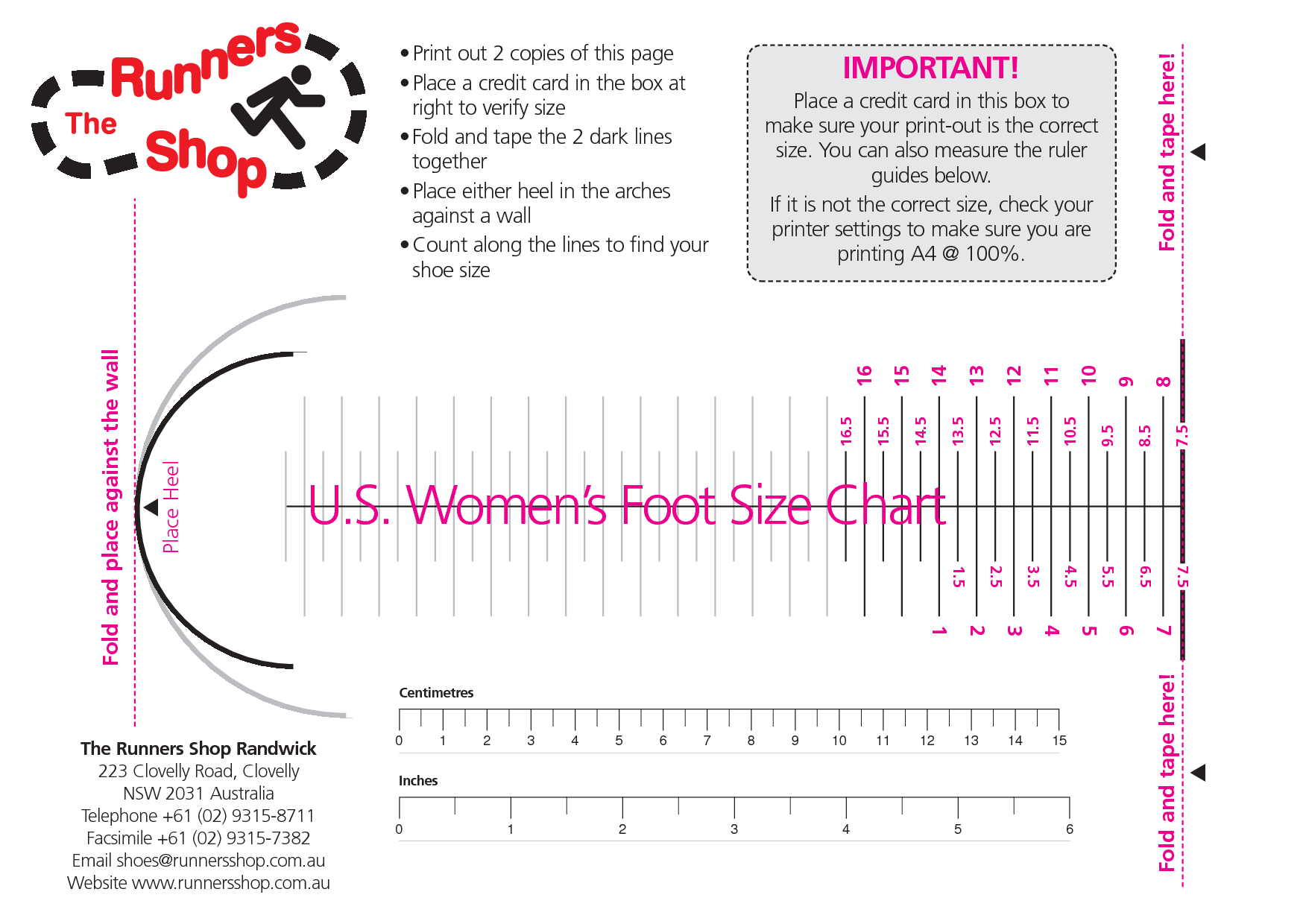 Brannock Device Shoe Size Measurer For Adults Foot Length 