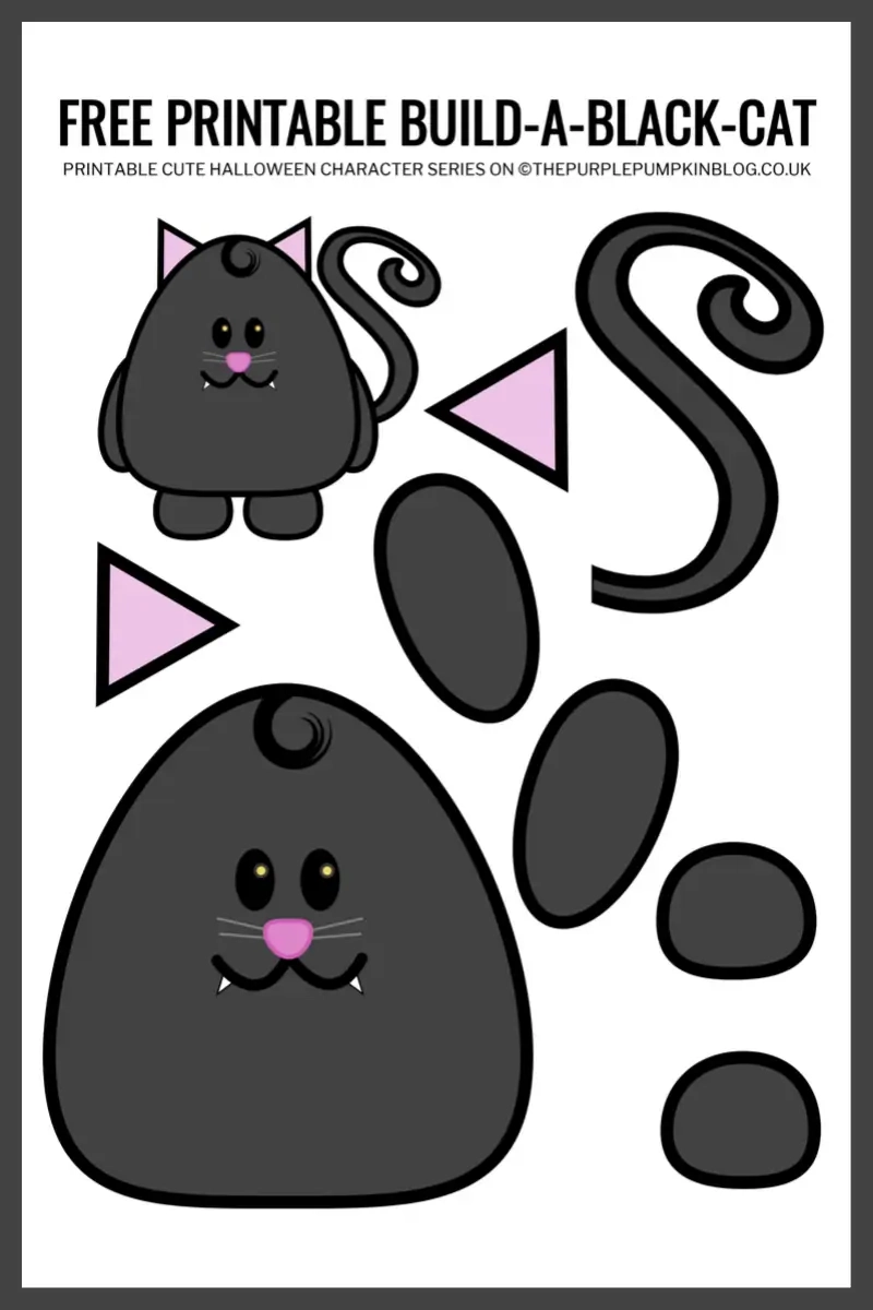 Black Cat Template Printable