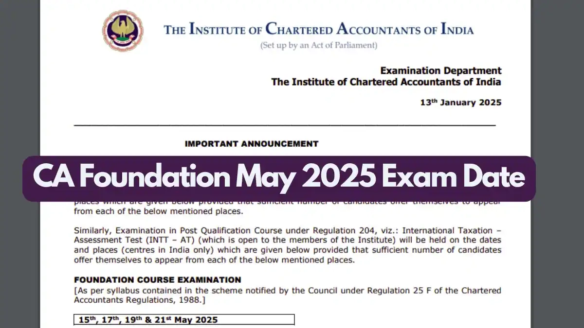 Exam Form Date 2025