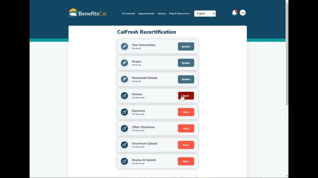 Calfresh Sar 7 Recertification Form Online
