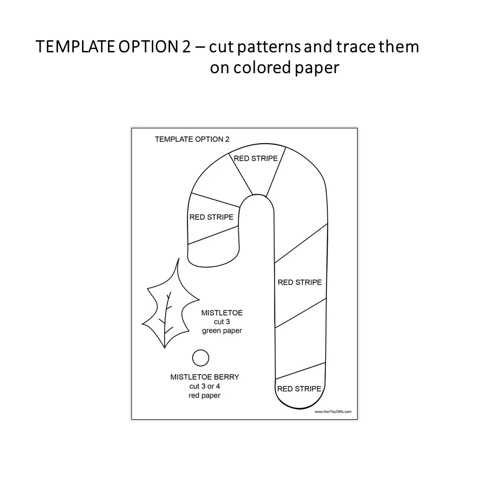 Candy Cane Template Printable