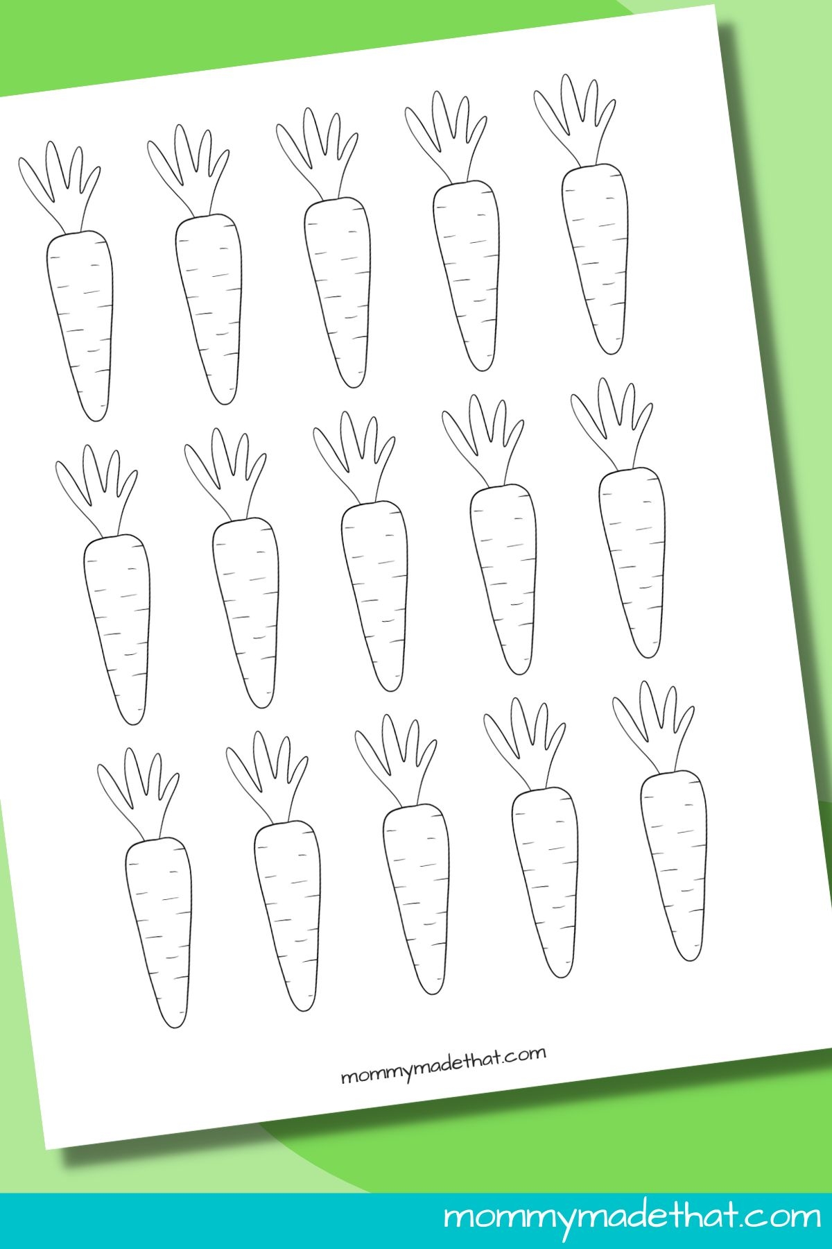 Printable Carrot Template