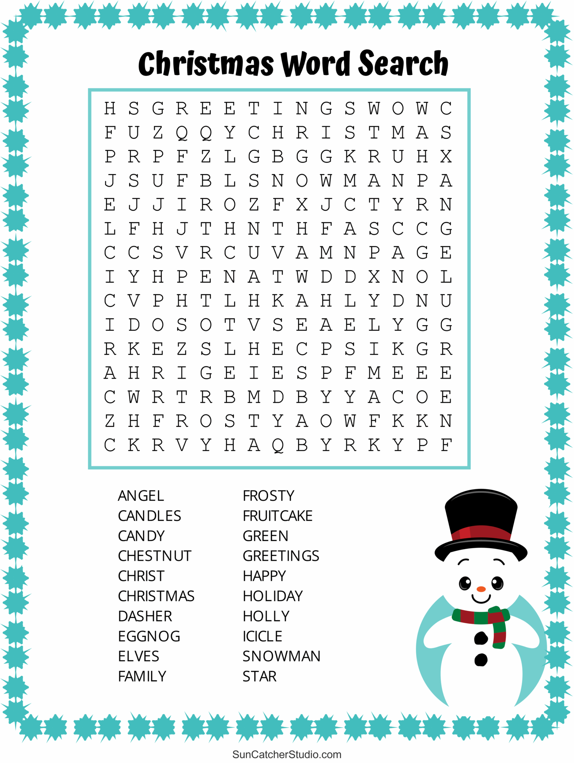 Adult Christmas Puzzles Printable Free