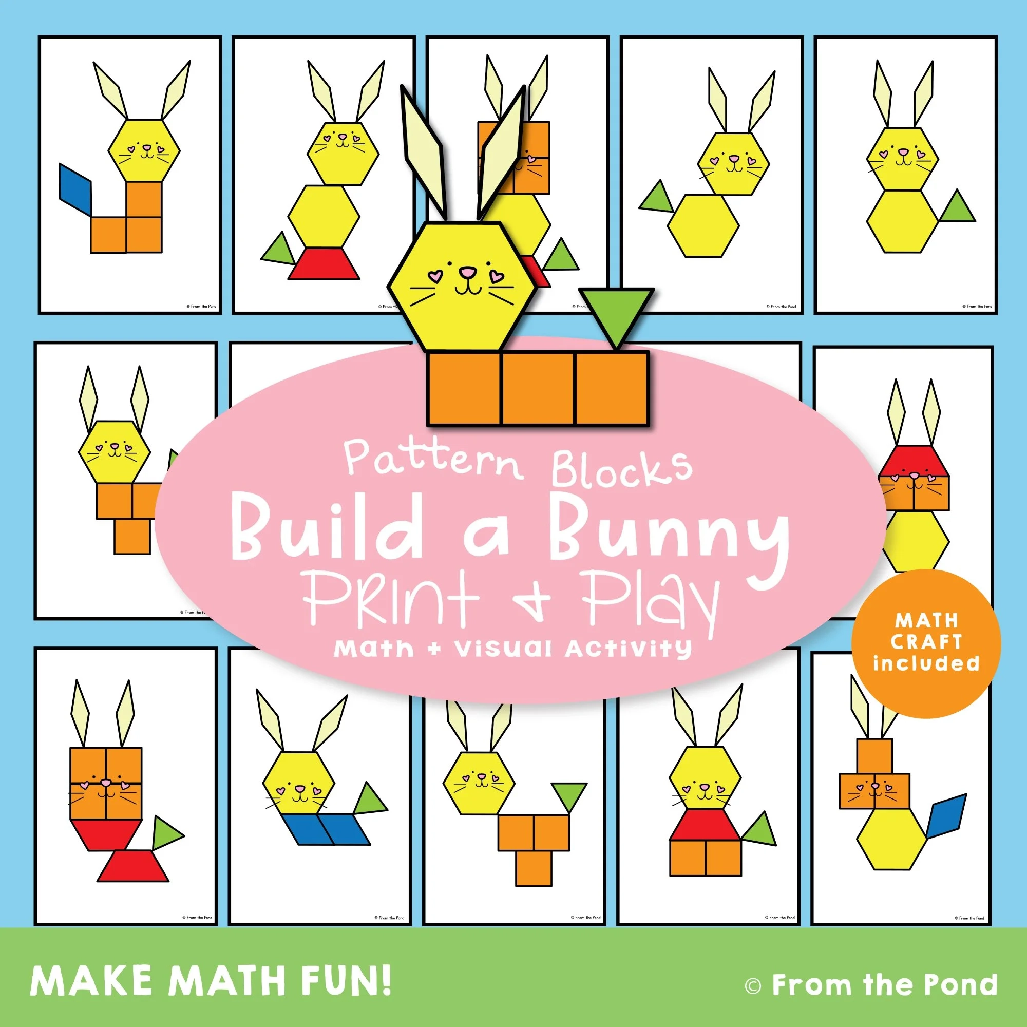 Pattern Block Cards Printable Free
