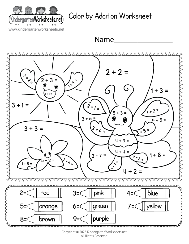 Printable Addition Worksheets Free
