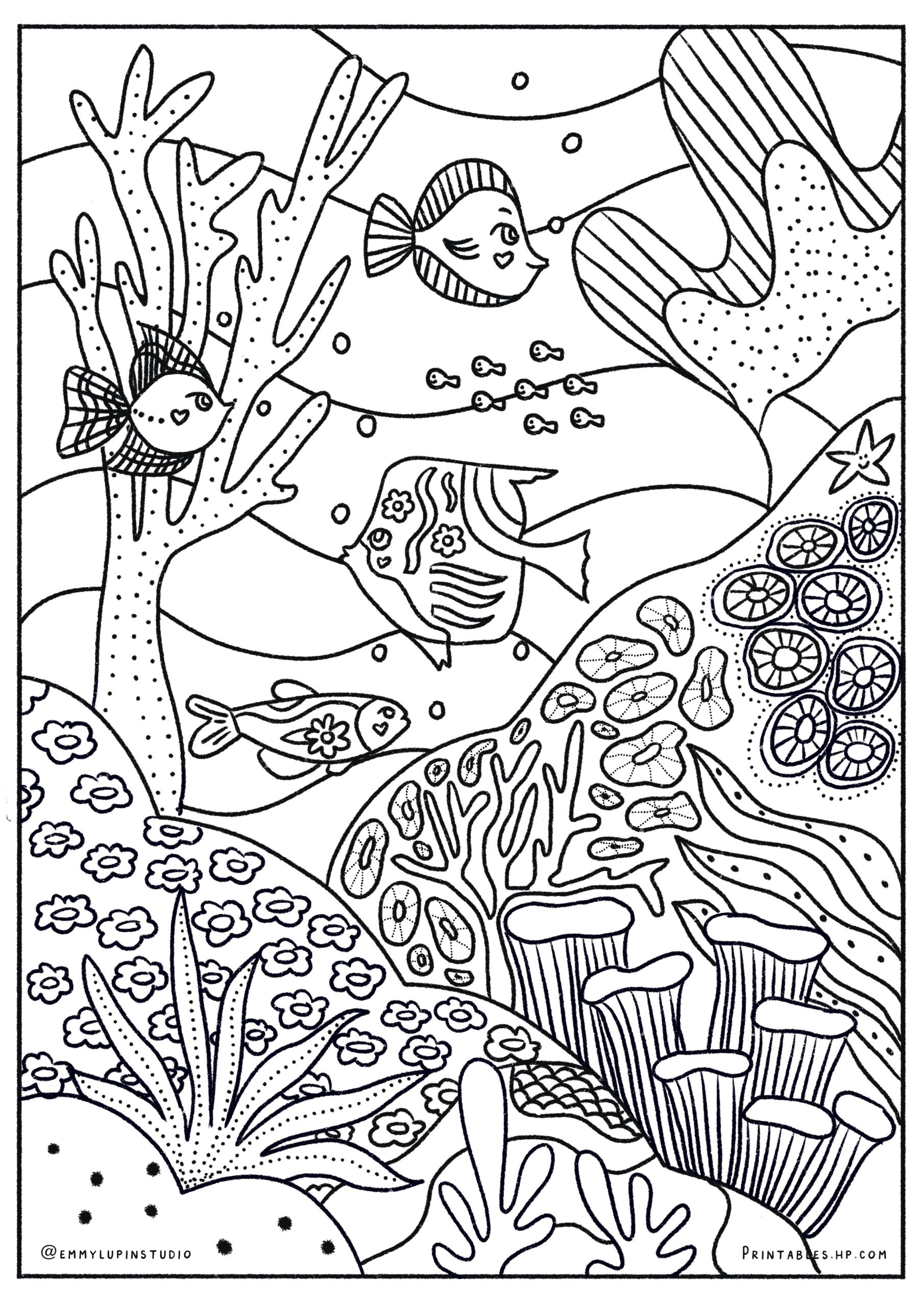 Coloring For Kids Under The Sea Printables Free Coloring 