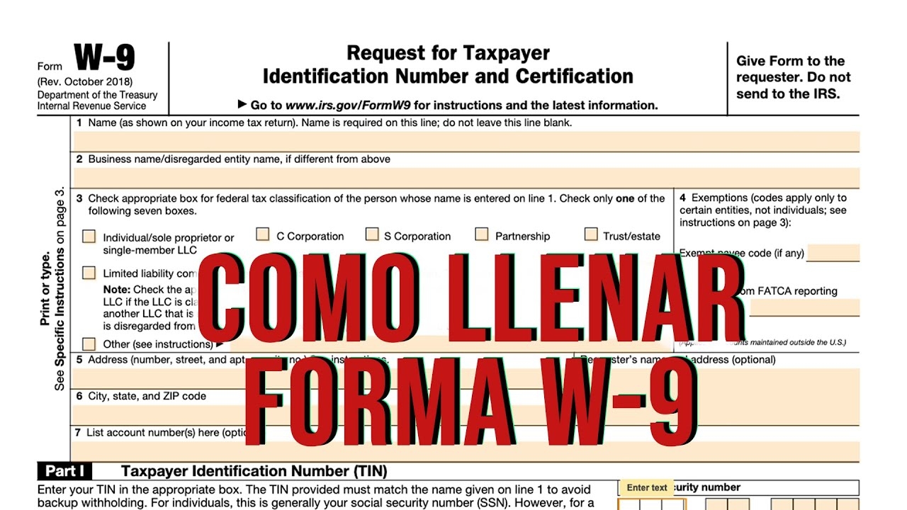 W9 Form Espanol