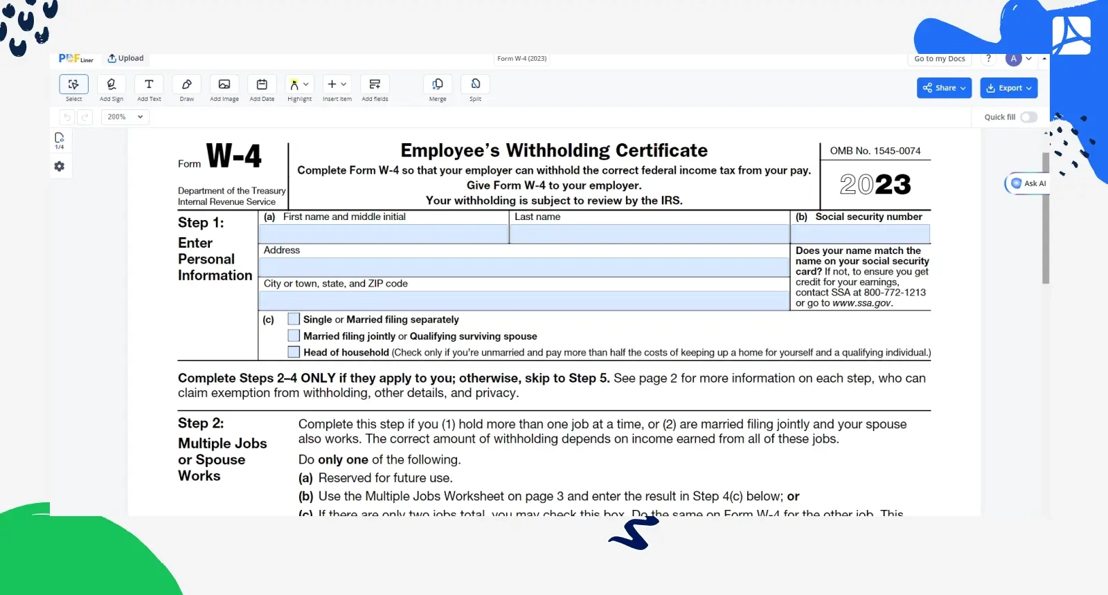 Complete Guide To Filling Out Your W 4 Form In 2023