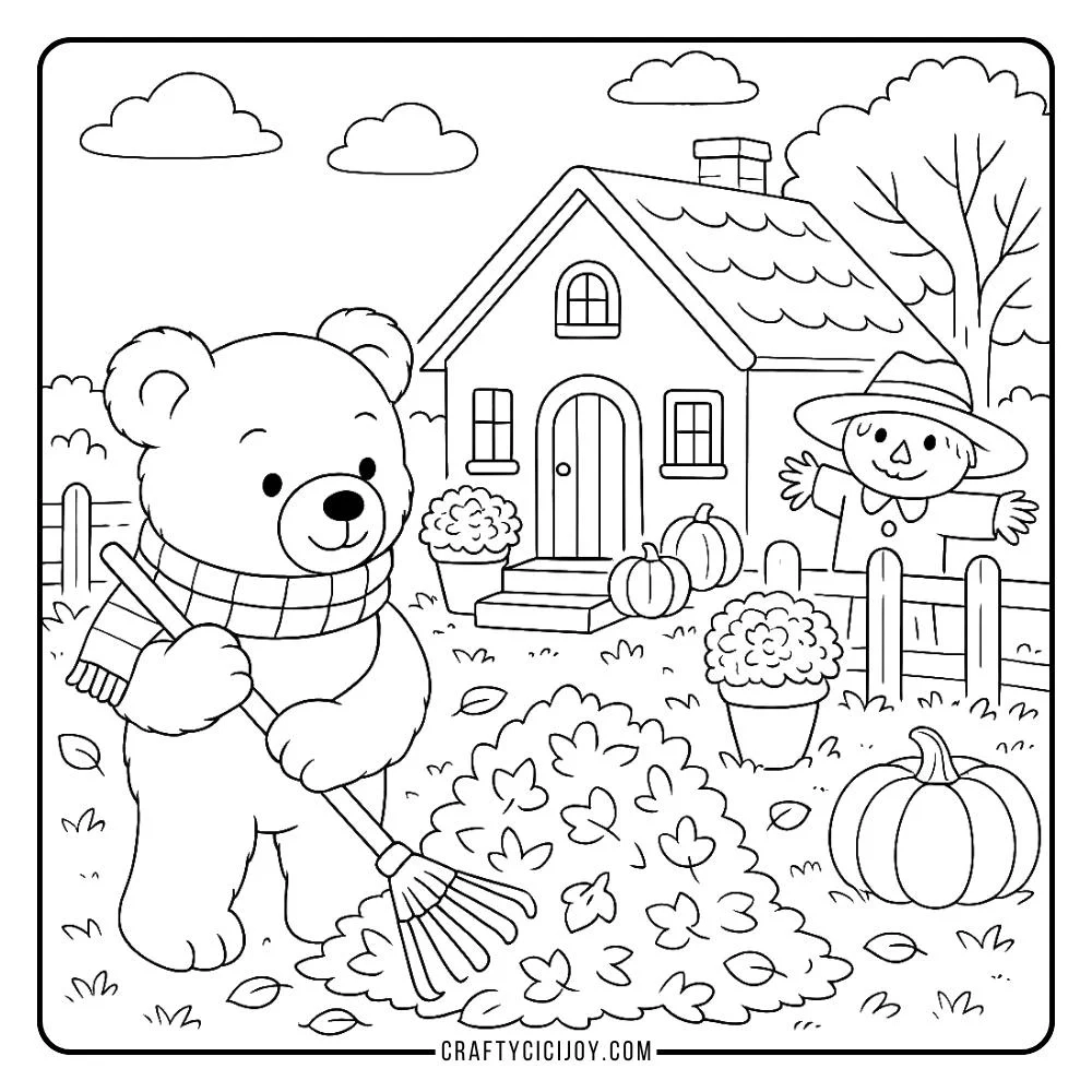 Cozy Fall Coloring Pages 20 Free Printable PDFs CraftyCiciJoy 