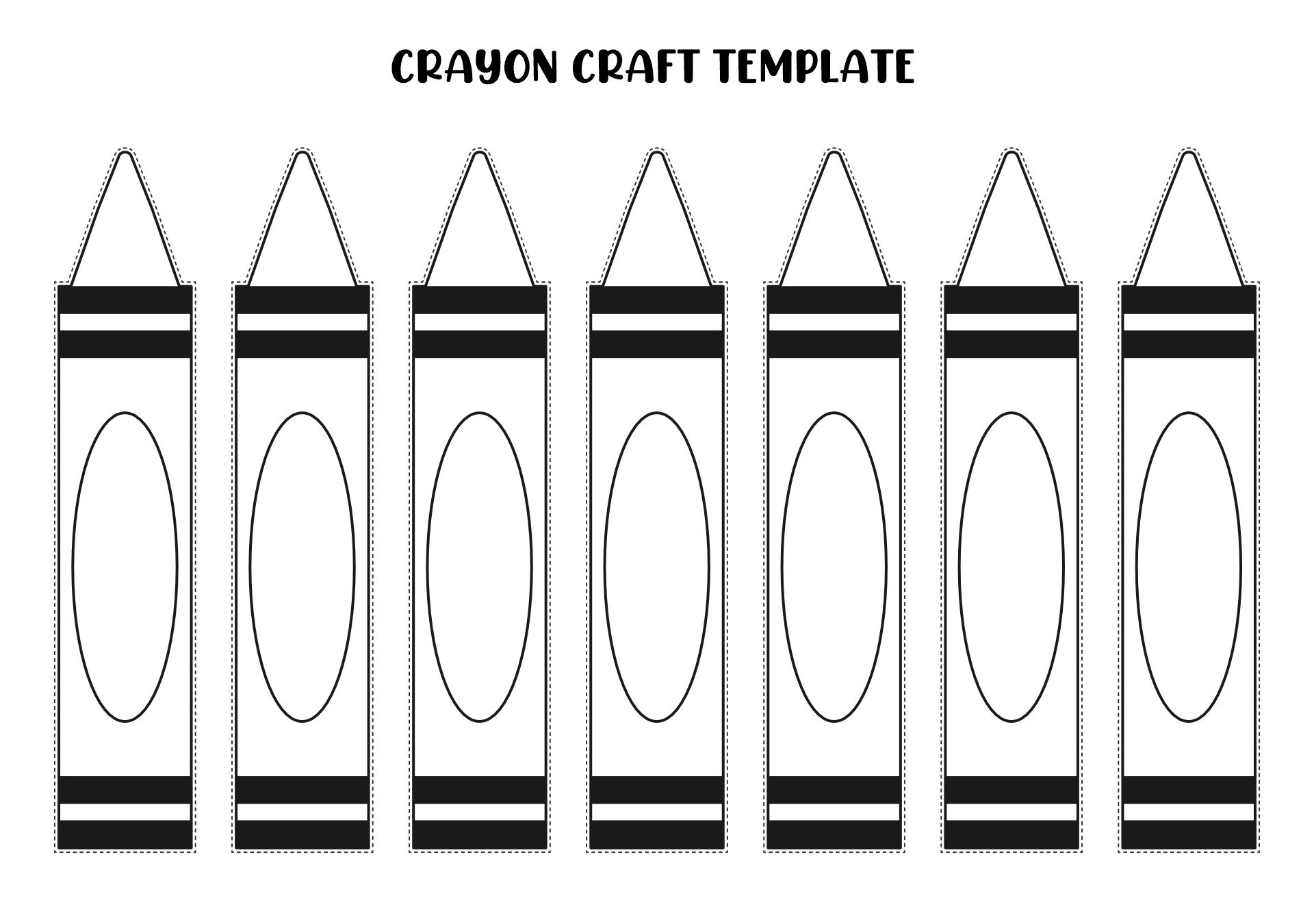Crayola Crayon Template