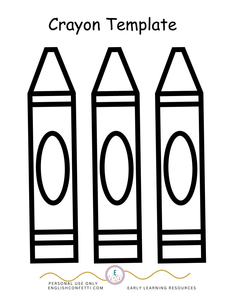 Printable Blank Crayon Template
