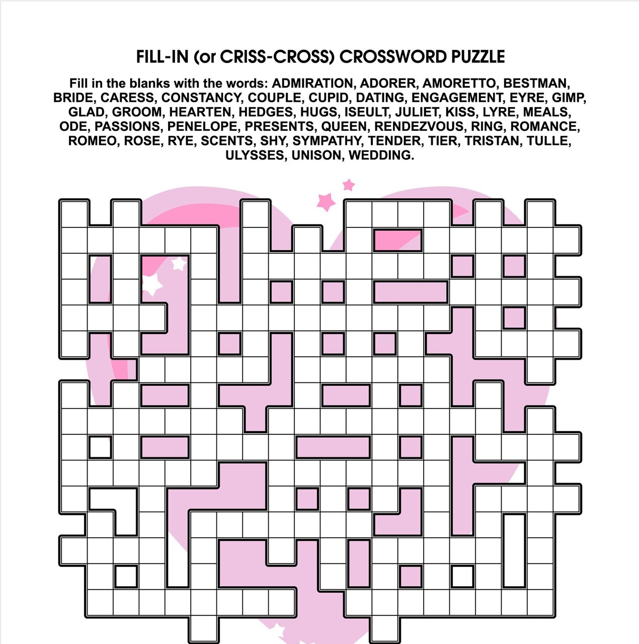 Free Printable Criss Cross Word Puzzles