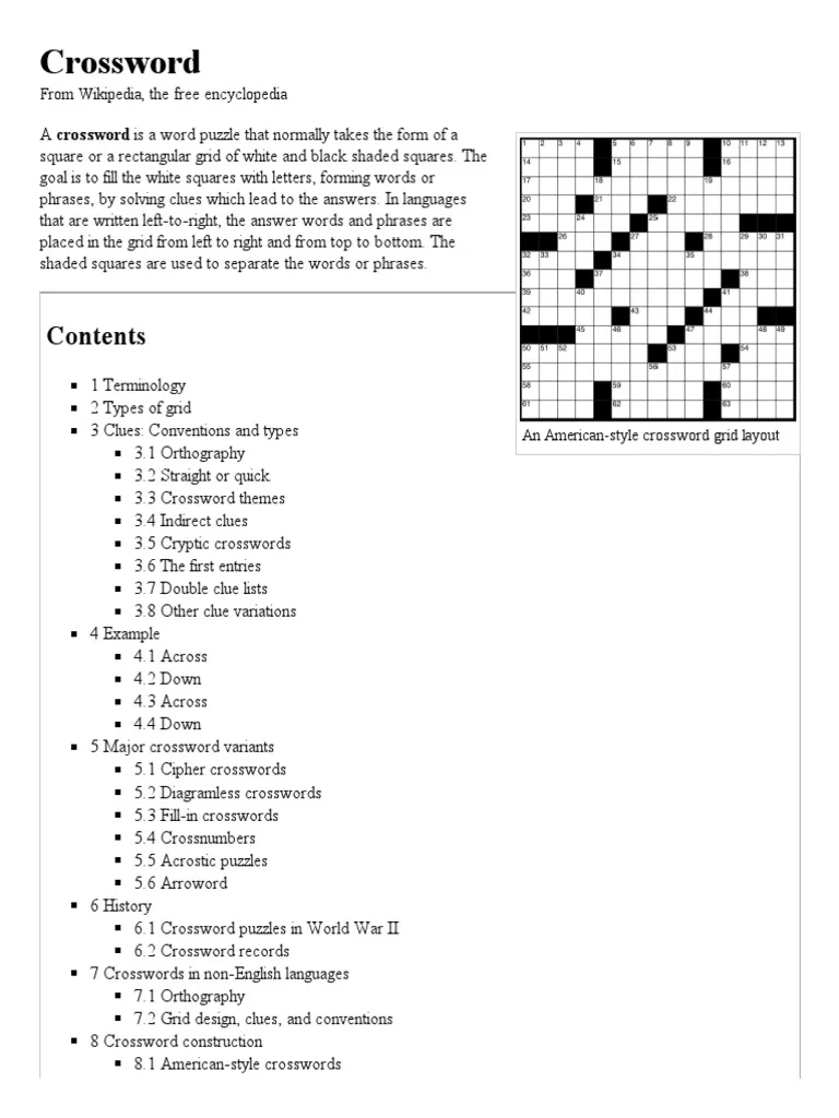 Printable Frank Longo Crossword Puzzles