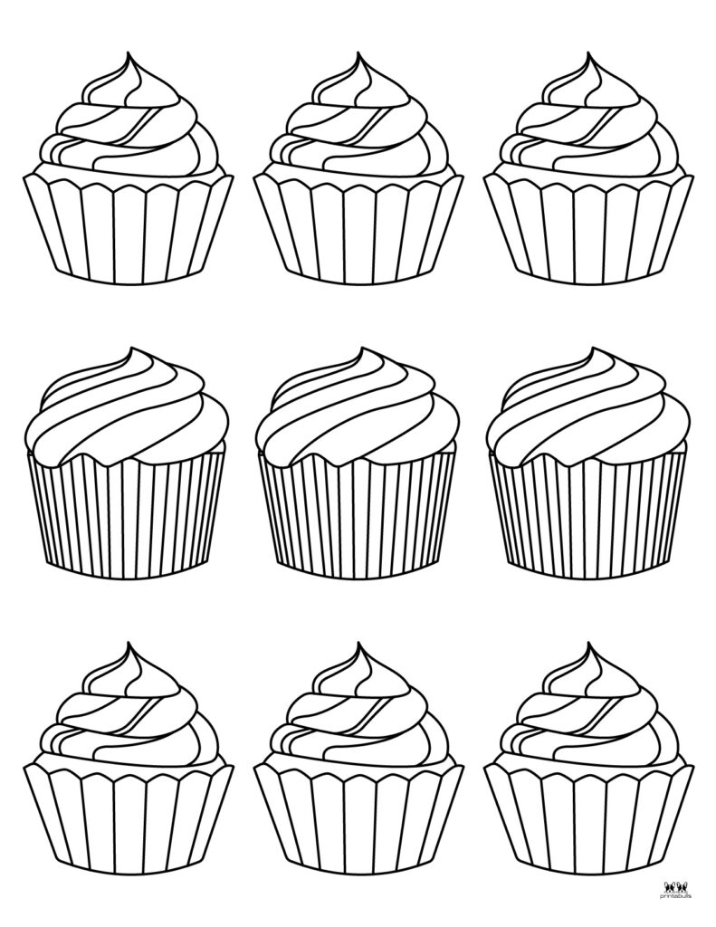 Free Printable Cupcake Template Pdf