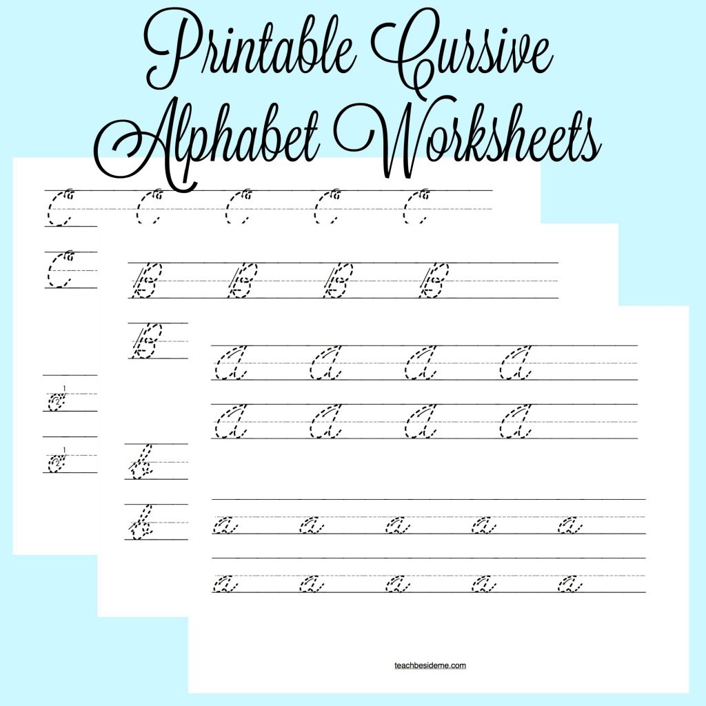 Free Printable Cursive Handwriting Worksheets
