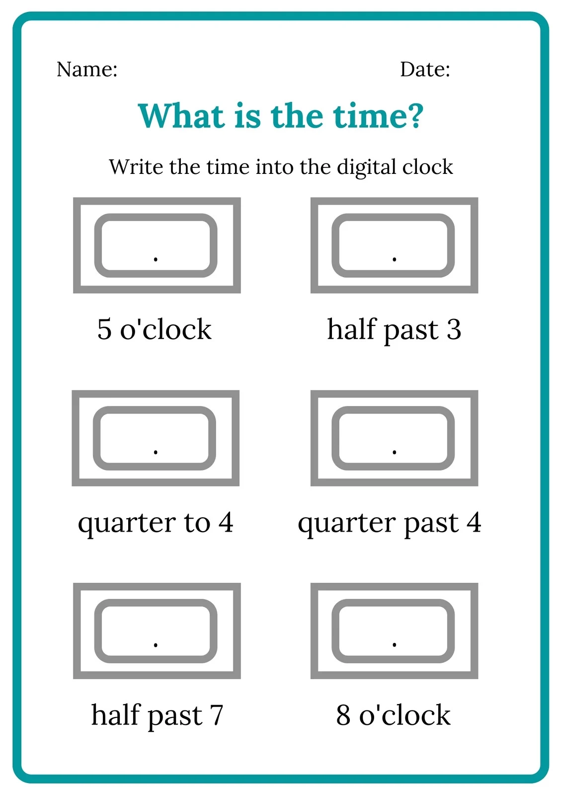 Customize 58 Telling Time Worksheets Templates Online Canva