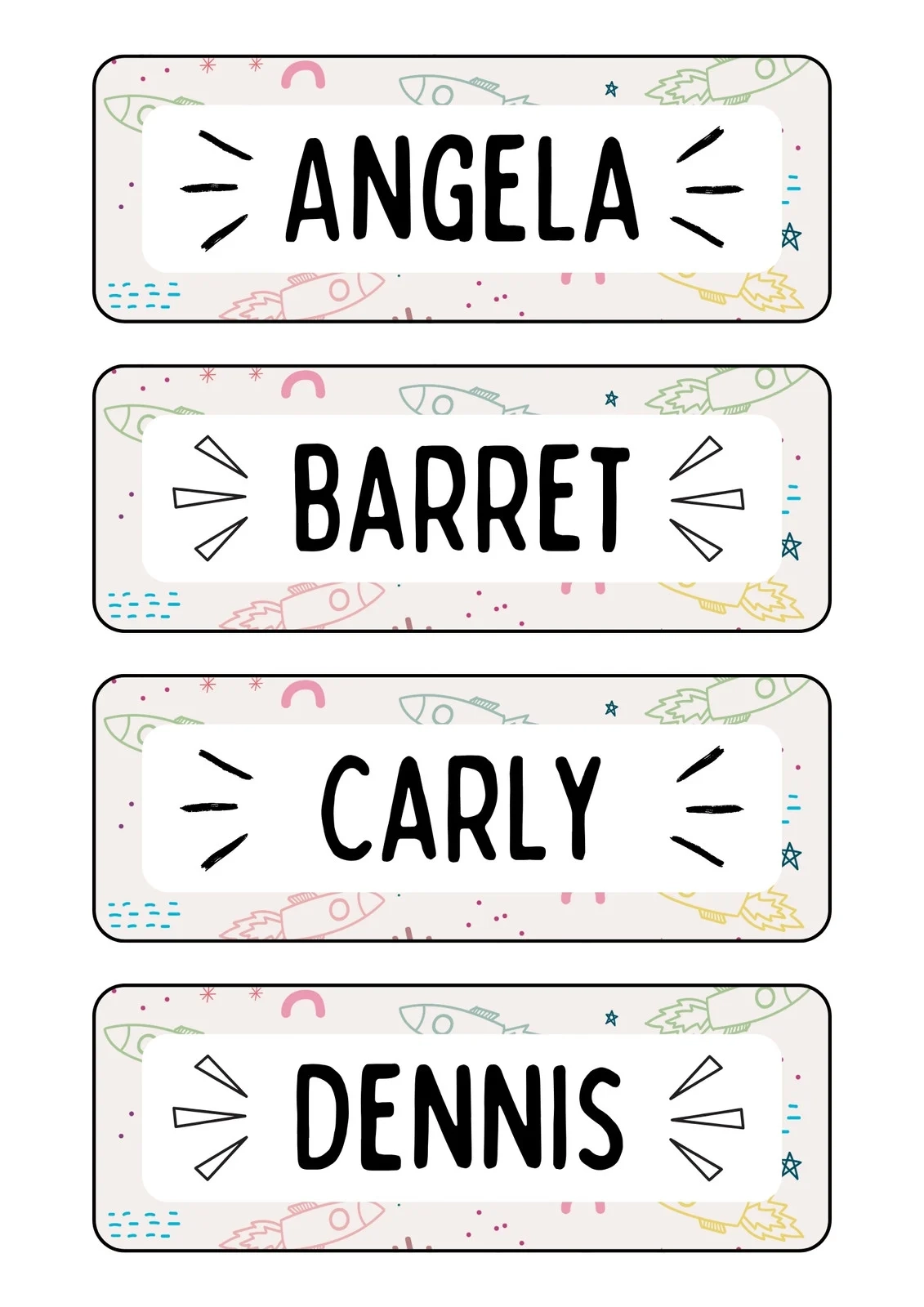 Free Printable File Folder Labels Template Word
