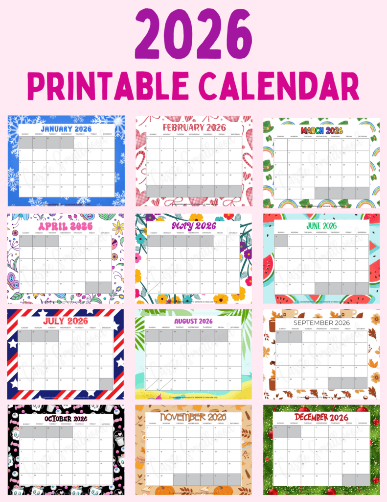 Free 2026 Printable Calendar