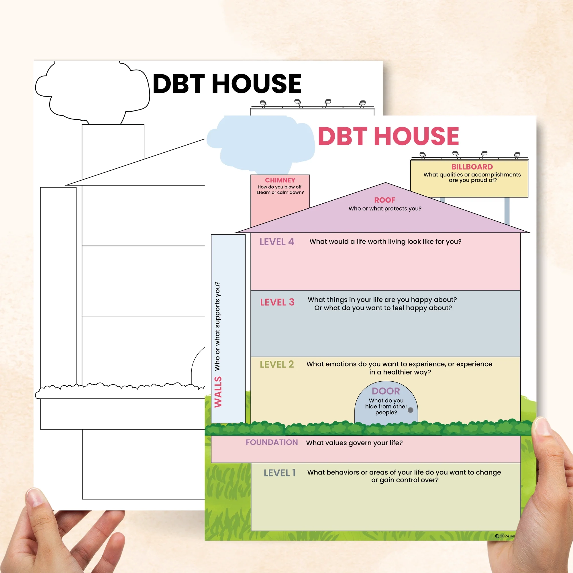Dbt House Worksheet Free Printable