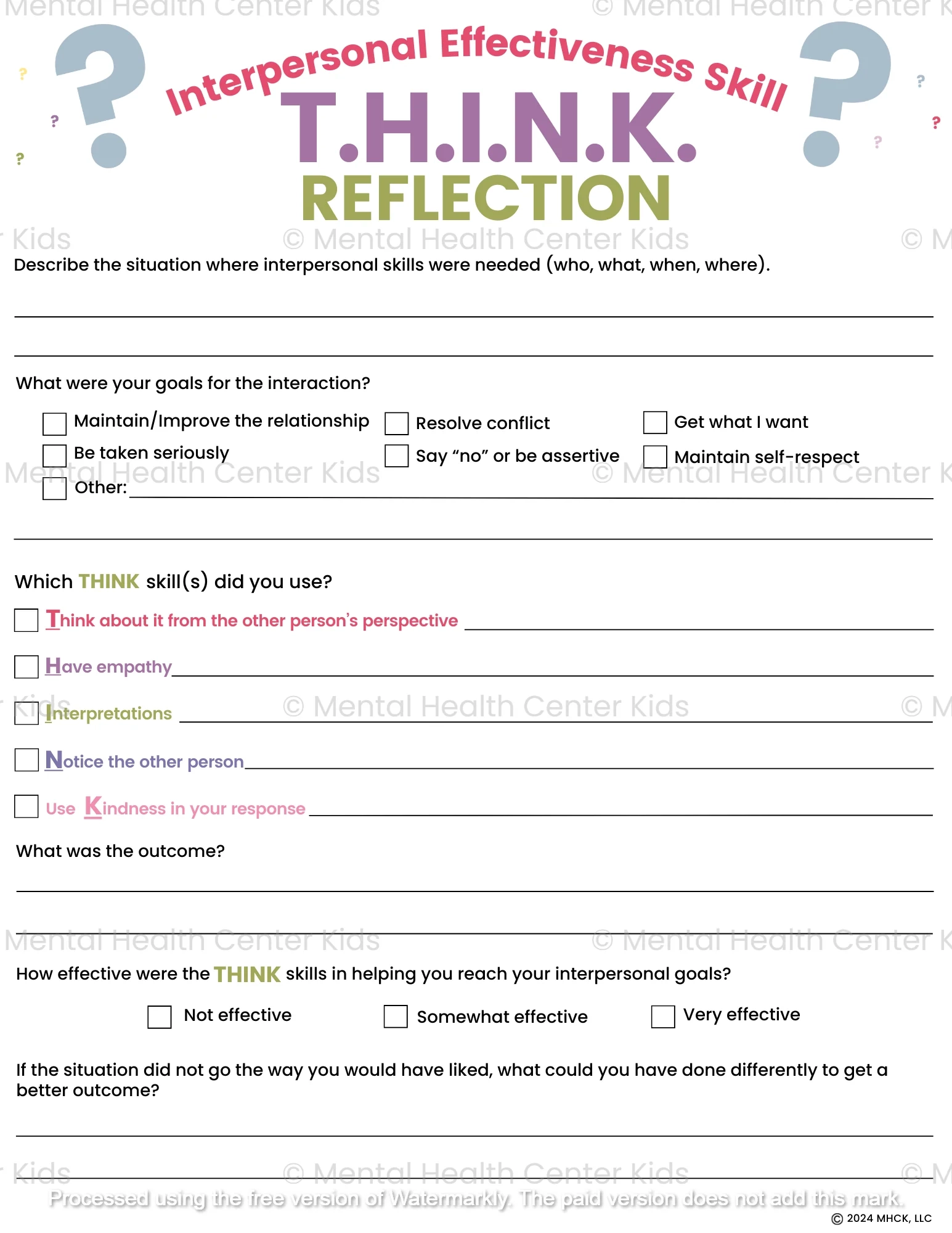 Free Printable Dbt Worksheets For Adults