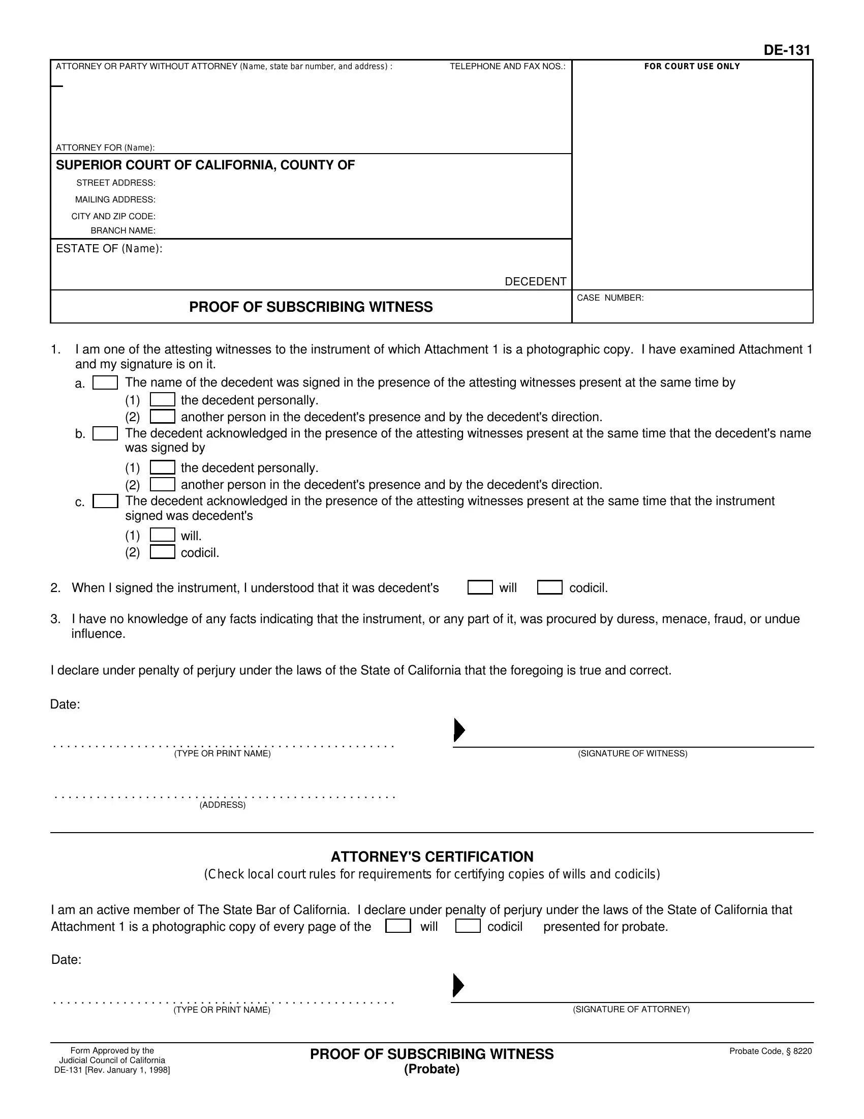 Form 131 Fillable Pdf