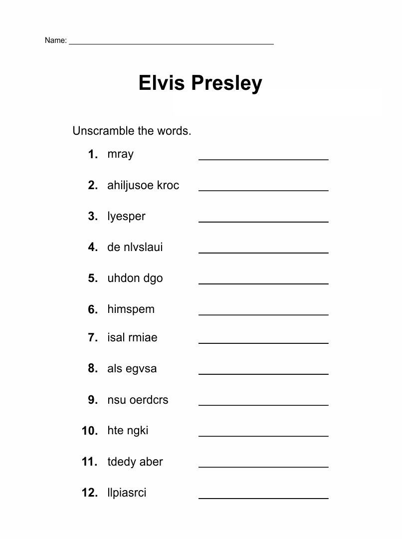 Printable Activity Worksheets For Seniors