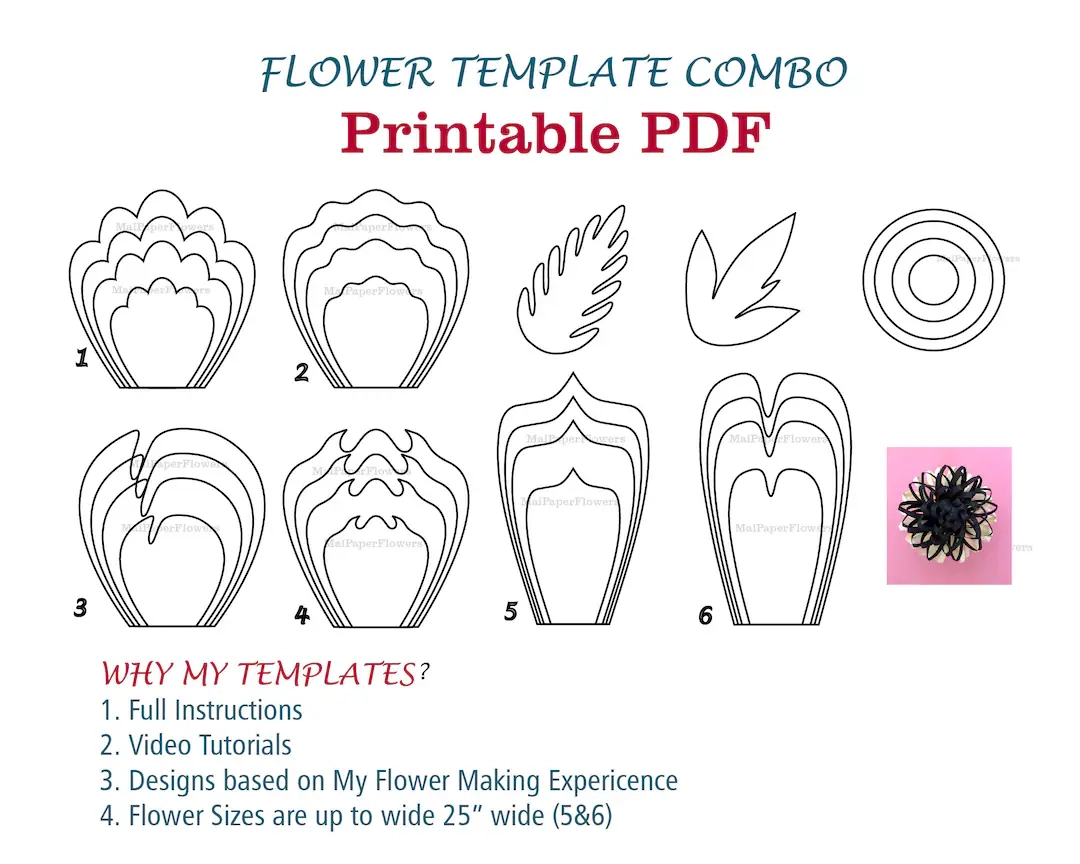 Flower Templates Printable