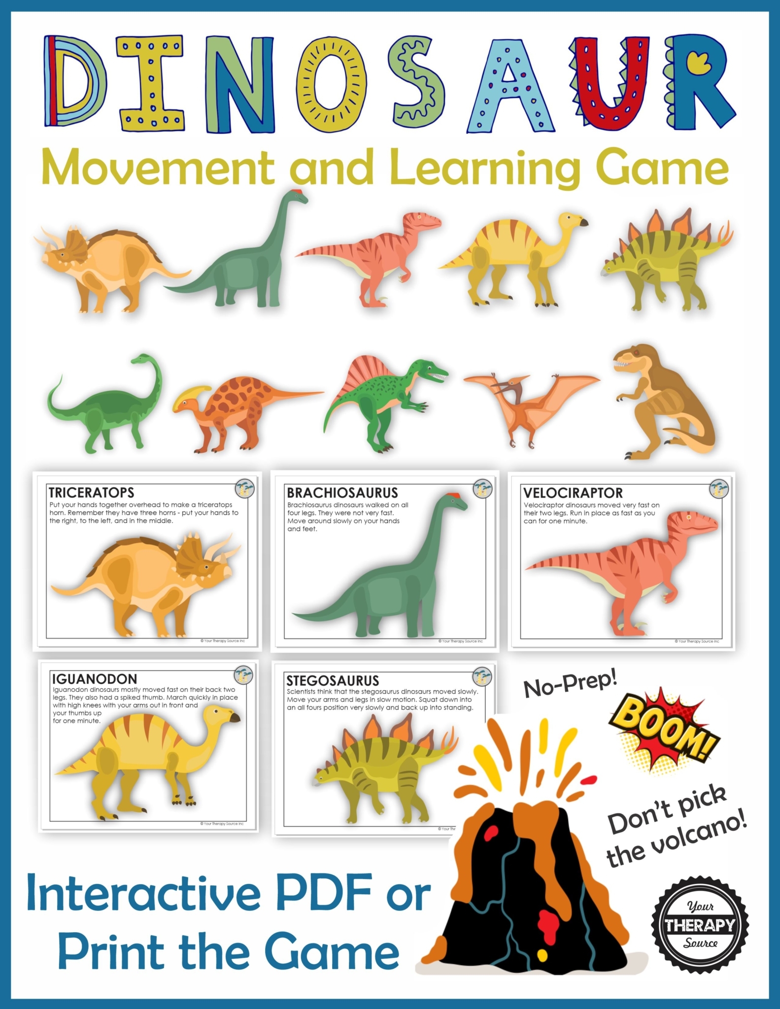 Free Printable Dinosaur Games