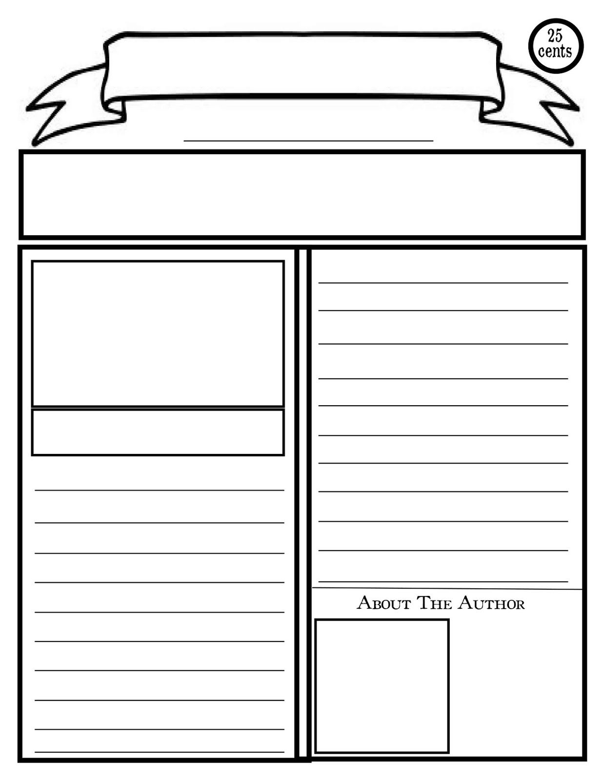 Newspaper Template Printable