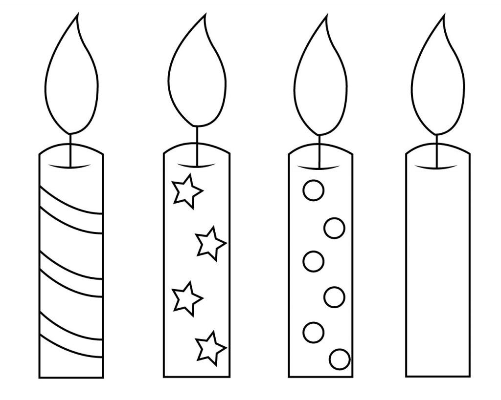Discover 7 Candle Template And Candle Coloring Page Ideas 
