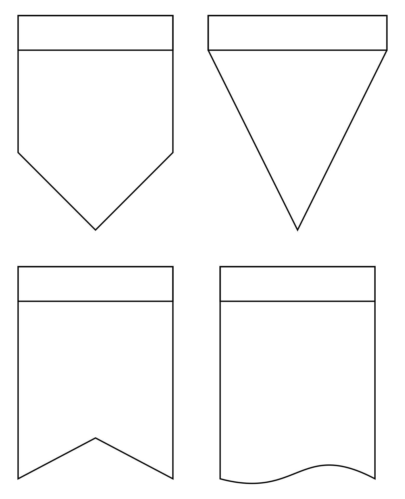 Printable Flag Banner Template
