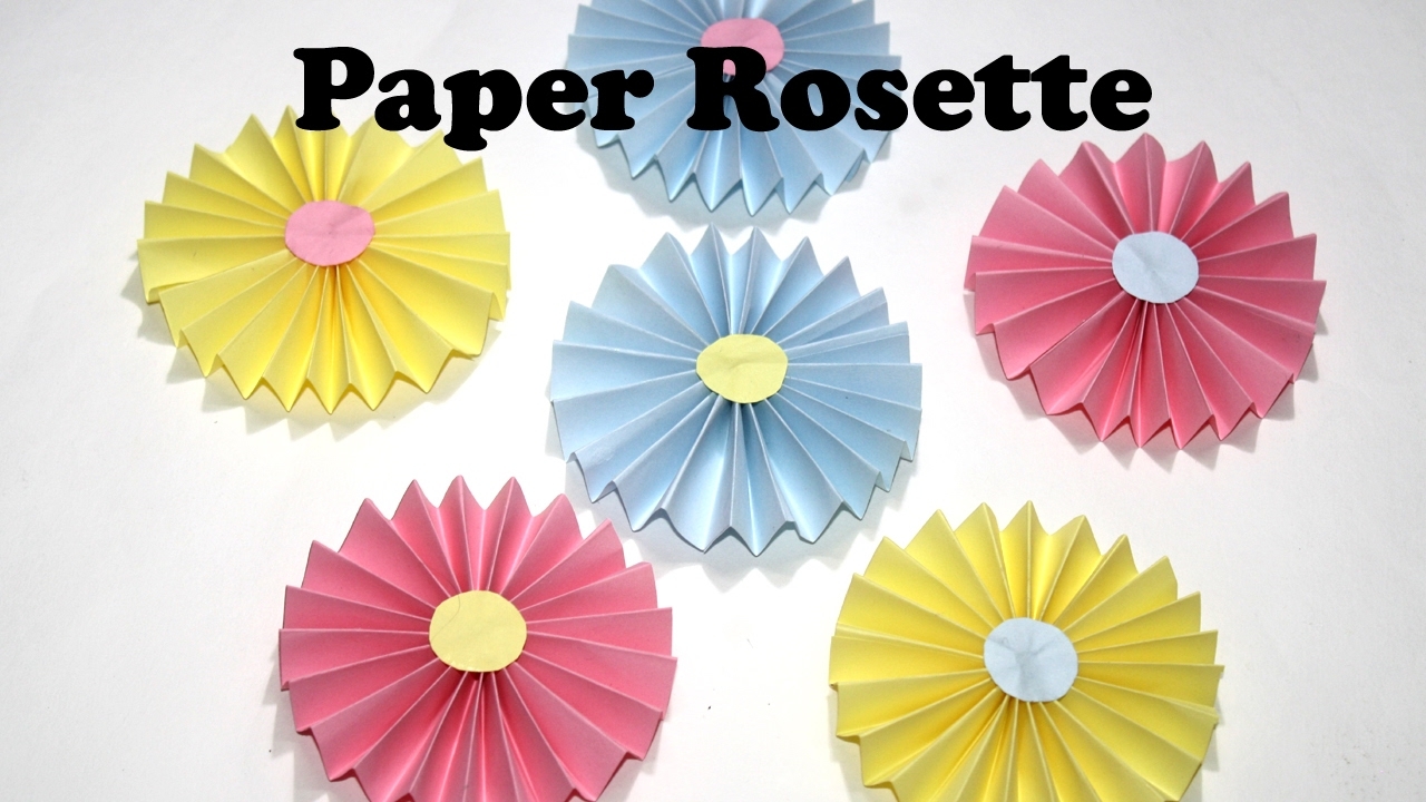 DIY Paper Crafts How To Make EASY Paper Rosettes DIY Paper Decorations