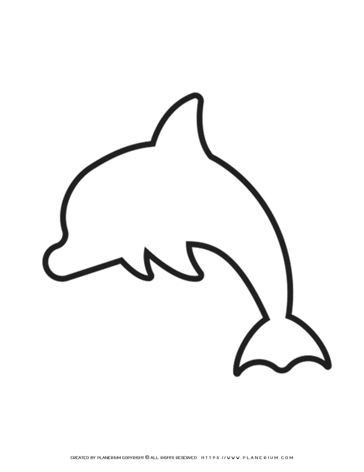 Dolphin Template Printable