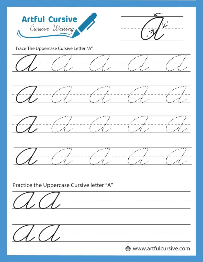 Handwriting Worksheets Printable Cursive